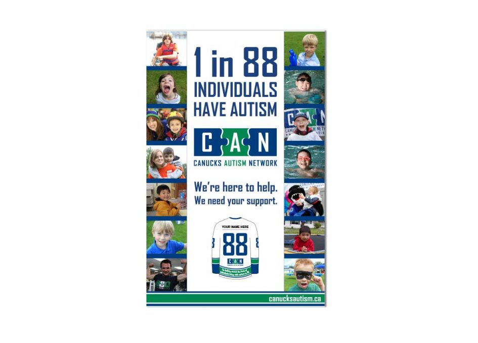 Canucks Autism Network poster