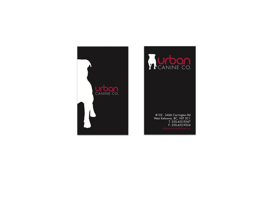 Urban Canine Pet Supply Company Business Card